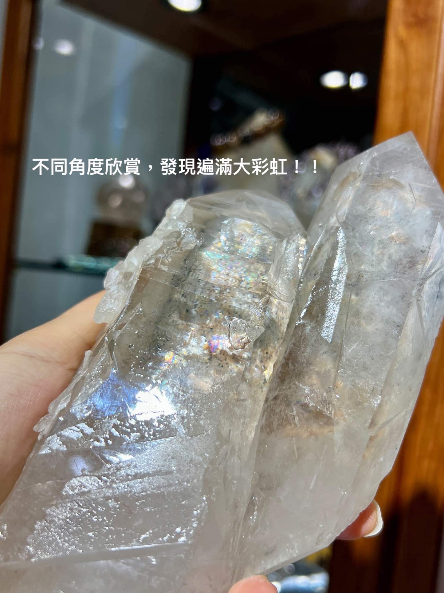 白晶柱 白水晶 水晶柱 晶柱 晶柱功 天然晶柱 天然白水晶 淨化水晶 香港水晶店 天然原石 水晶原石 幽靈水晶 綠幽靈