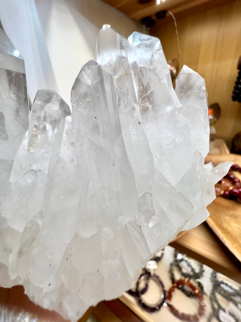 翠幽靈白晶簇