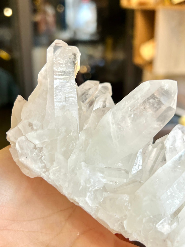 翠幽靈白晶簇