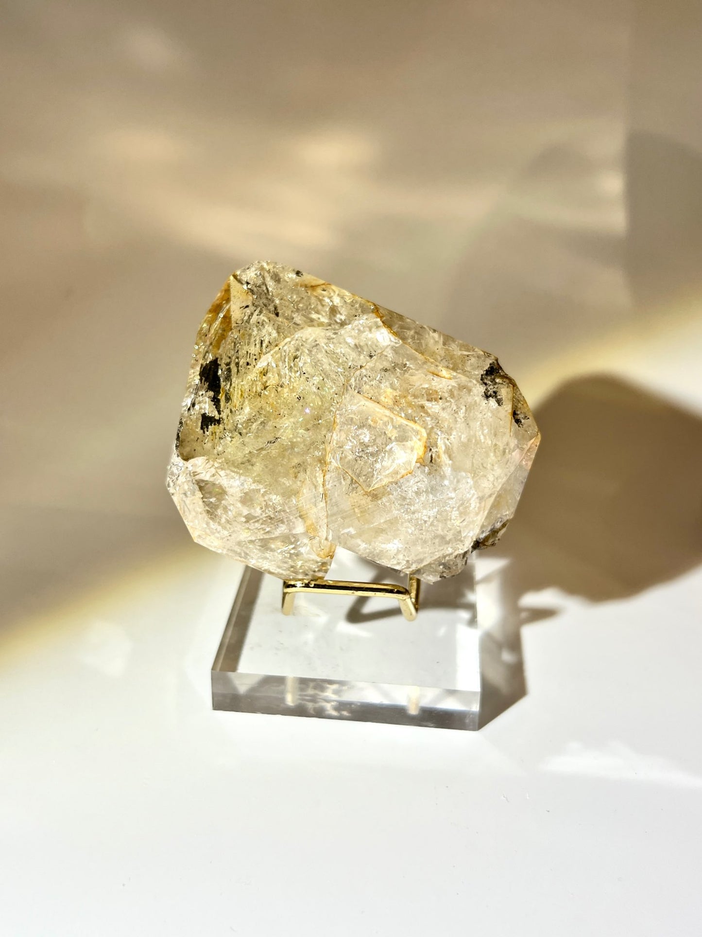Golden Healer Herkimer Diamond 大型天然閃靈鑽標本