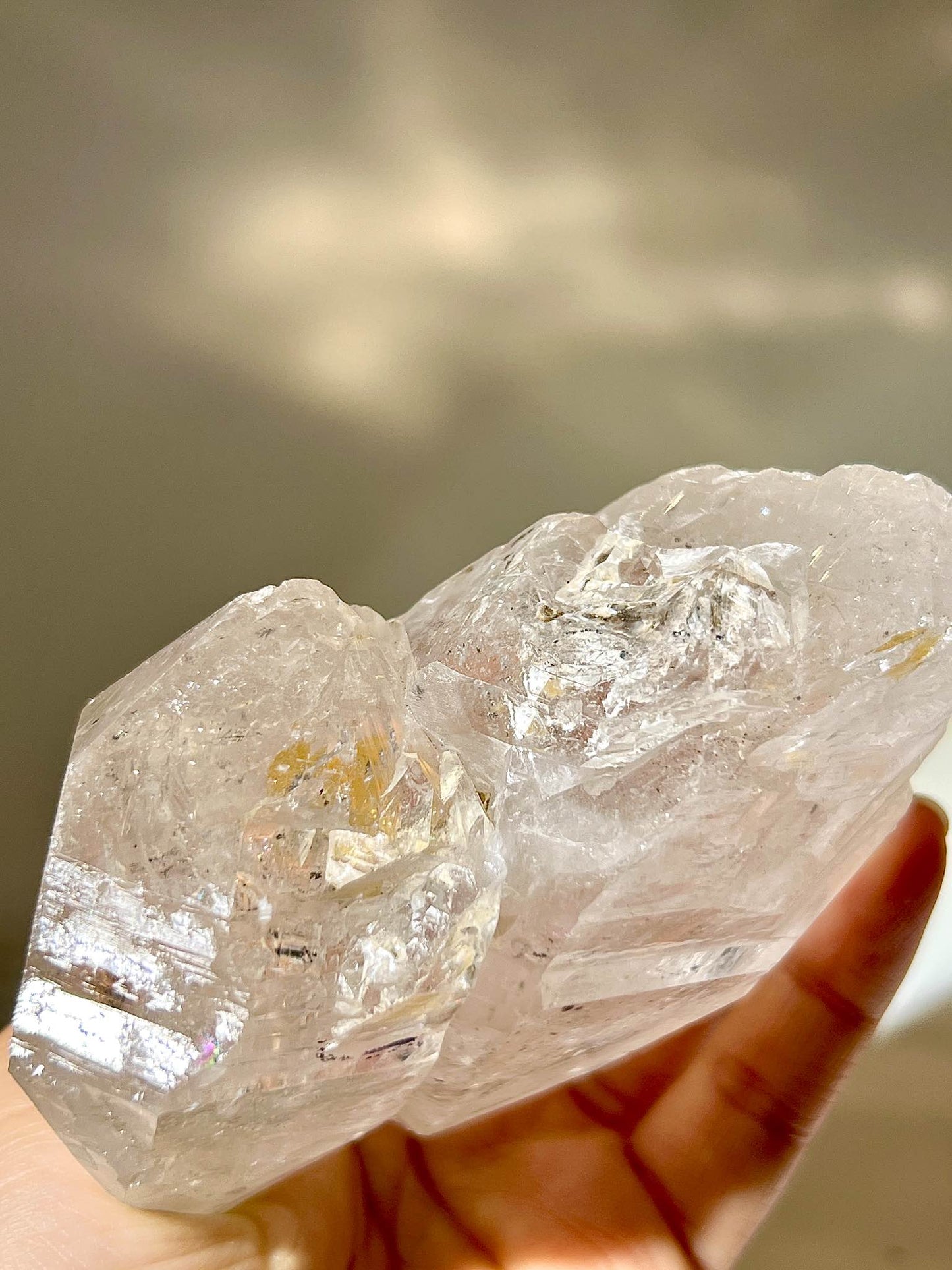 閃靈鑽 閃靈鑽原石 閃靈鑽水晶 天然閃靈鑽 herkimer diamond 水晶 天然水晶