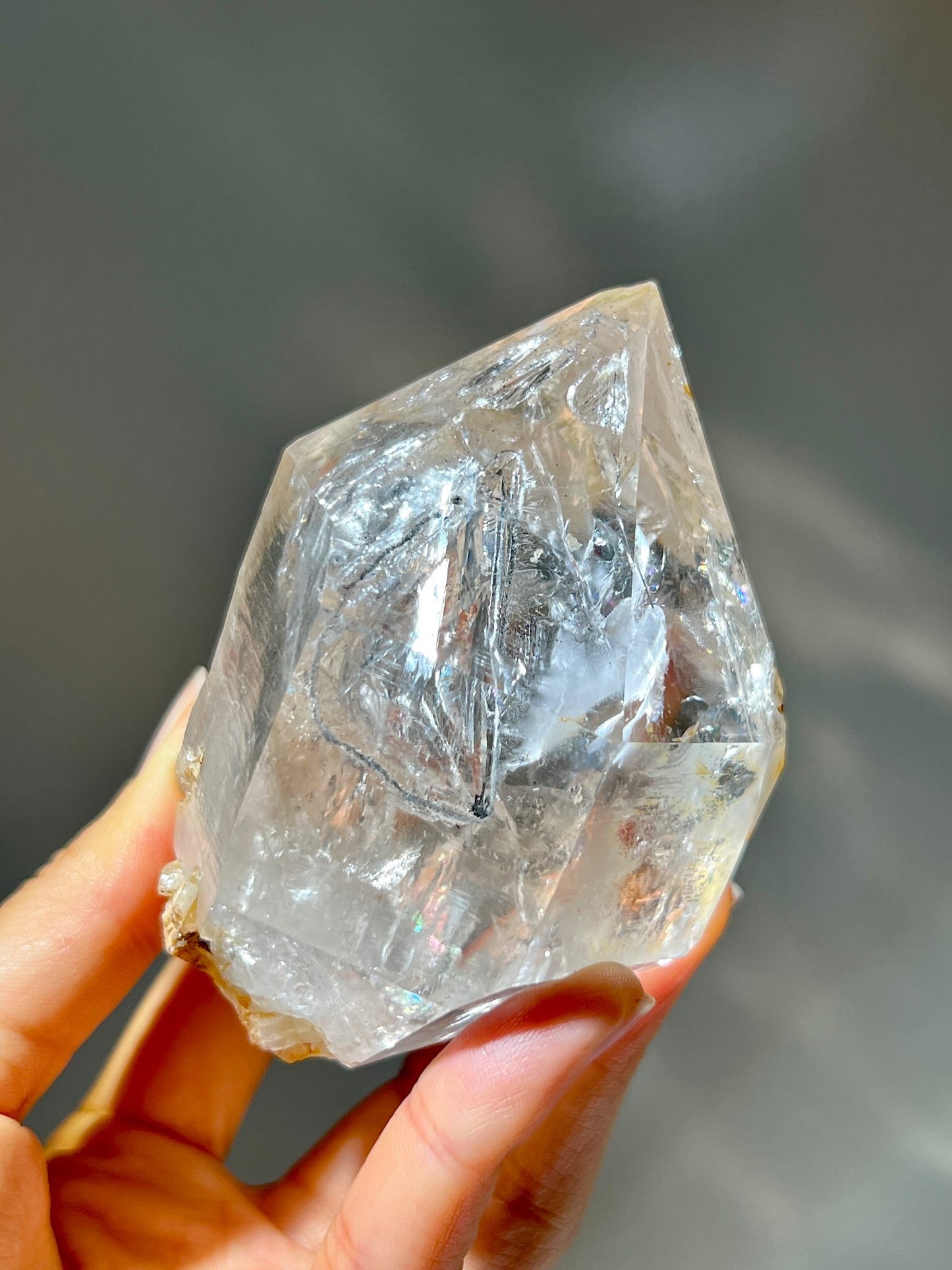 骸骨閃靈鑽 骸骨水晶 skeletal Herkimer diamond 美國閃靈鑽 赫基蒙閃靈鑽 閃靈鑽 香港閃靈鑽 白水晶 白晶 水晶 天然水晶 南無水晶 namucrysta