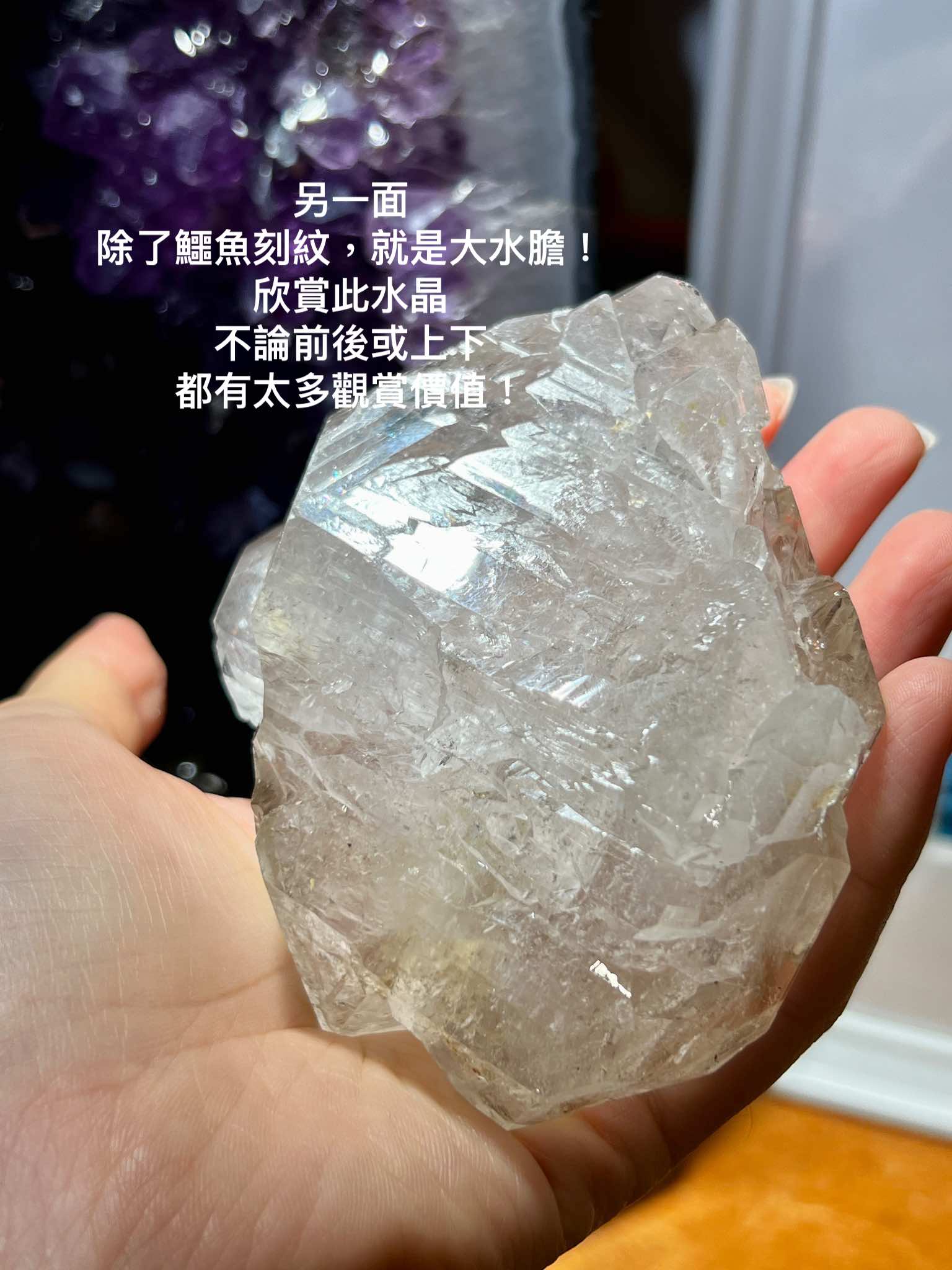 閃靈鑽 骸骨水晶 水泡閃靈鑽 水膽 鱷魚水晶 高頻水晶