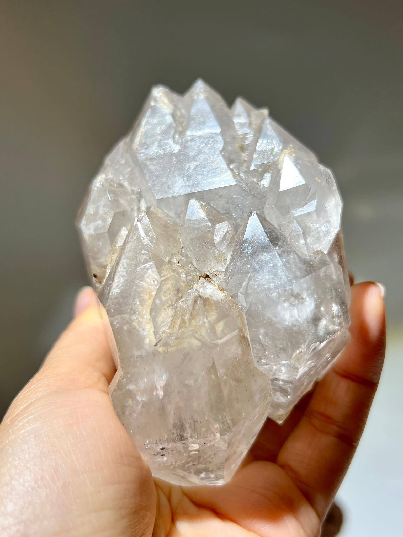 城堡水晶 教堂水晶 堡壘水晶 閃靈鑽 骨幹閃靈鑽 雲貴閃靈鑽 閃靈鑽原石 香港閃靈鑽 herkimer diamond 南無水晶 cathedral quartz namucrystal 
