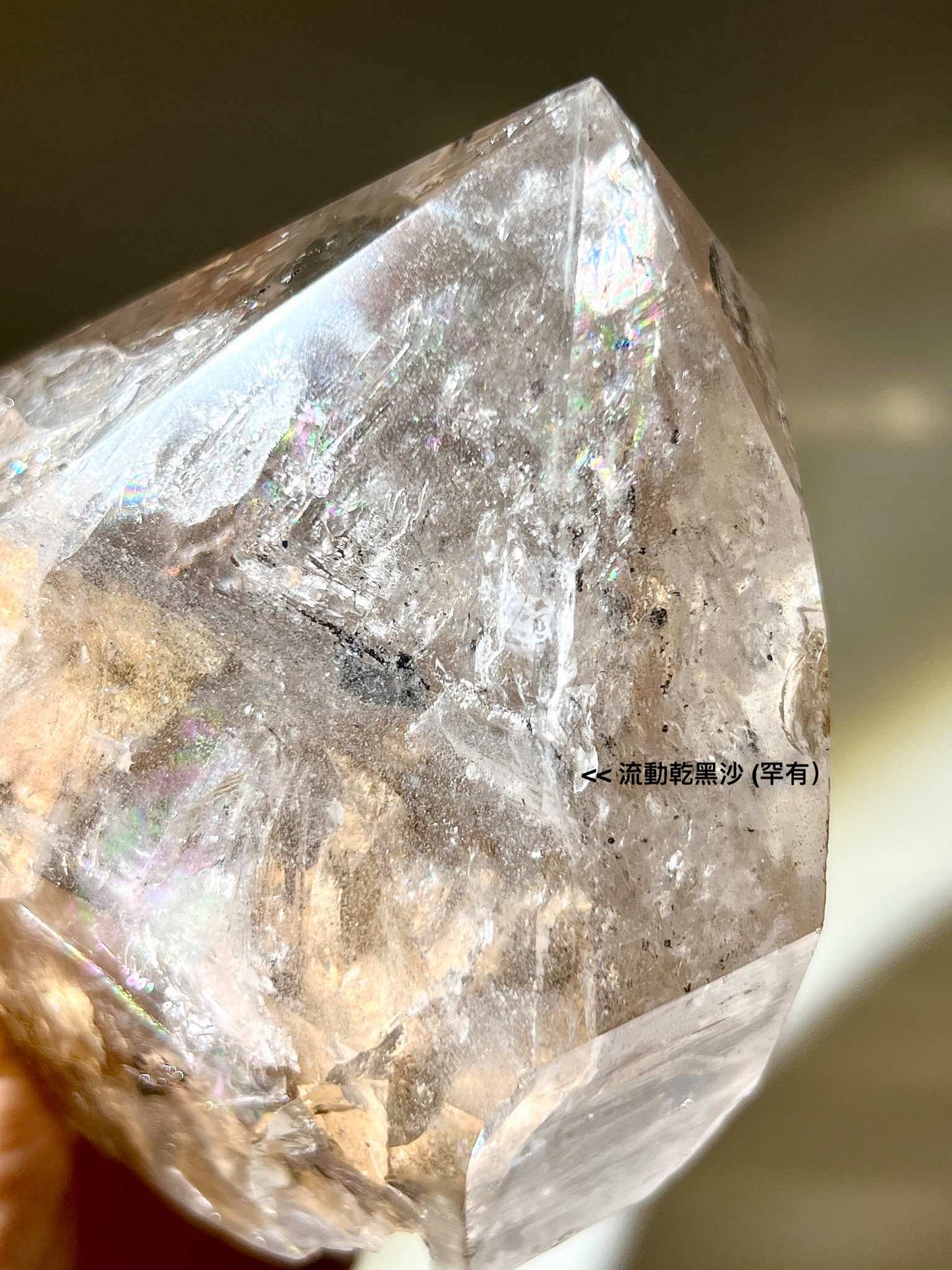 流沙水晶 流沙閃靈鑽 骸骨水晶 herkimerdiamond 香港閃靈鑽 南無水晶