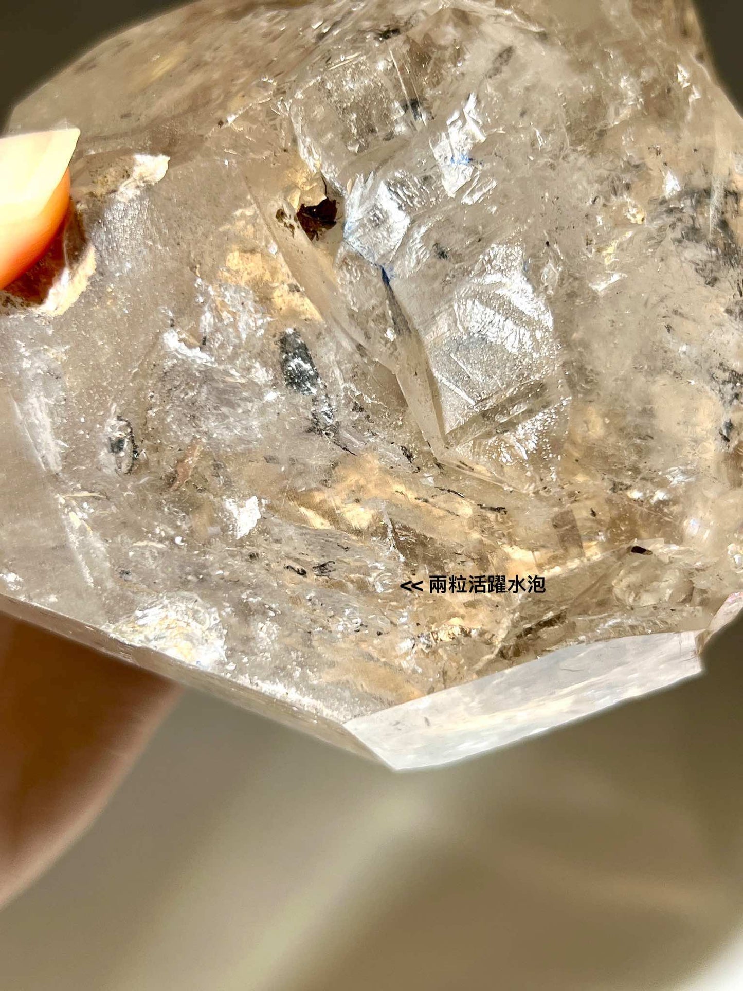 水膽閃靈鑽 水泡閃靈鑽 閃靈鑽 herkimer diamond properties 閃靈鑽功效