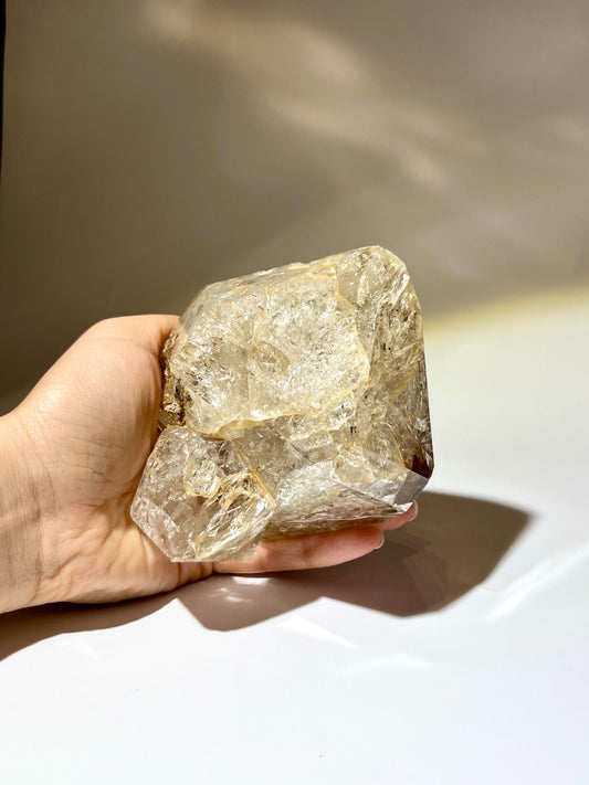 美國 Herkimer Diamond 閃靈鑽巨型原石 669g，Ace of Diamonds Mine 