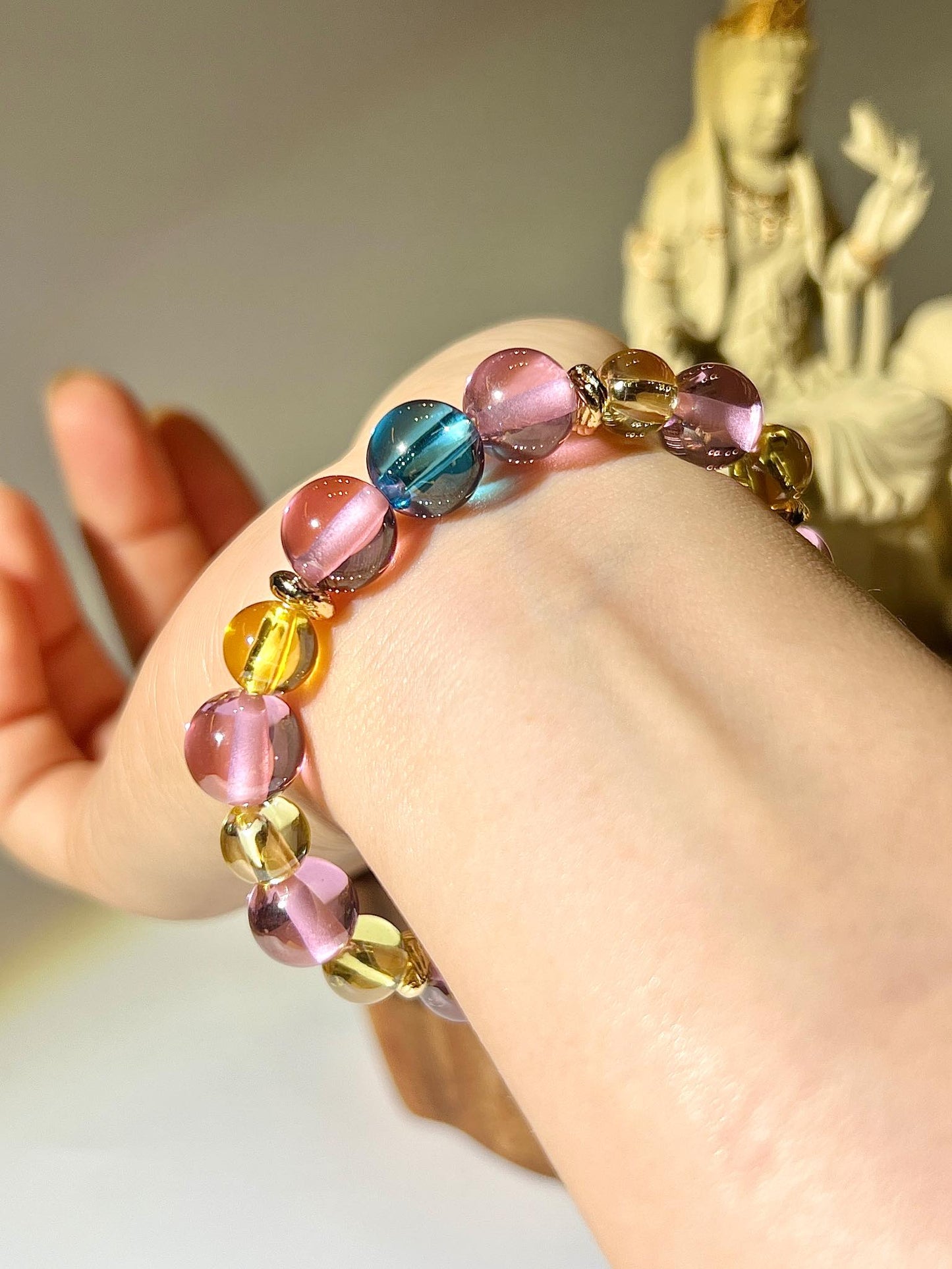 藍色水龍珠 粉紅水龍珠 黃水龍珠 設計成五行水龍珠 香港購買水龍珠