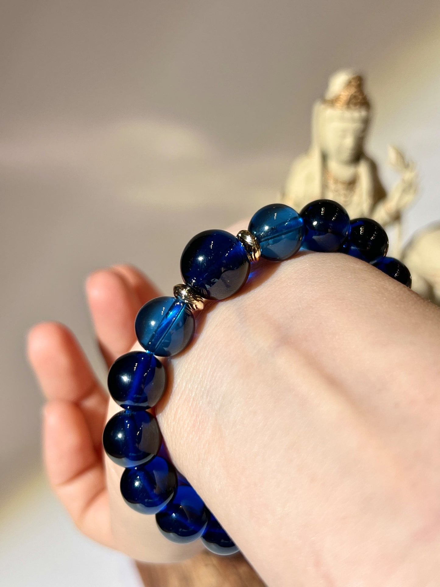 Blue nagas eye Bracelet for Throat Chakra