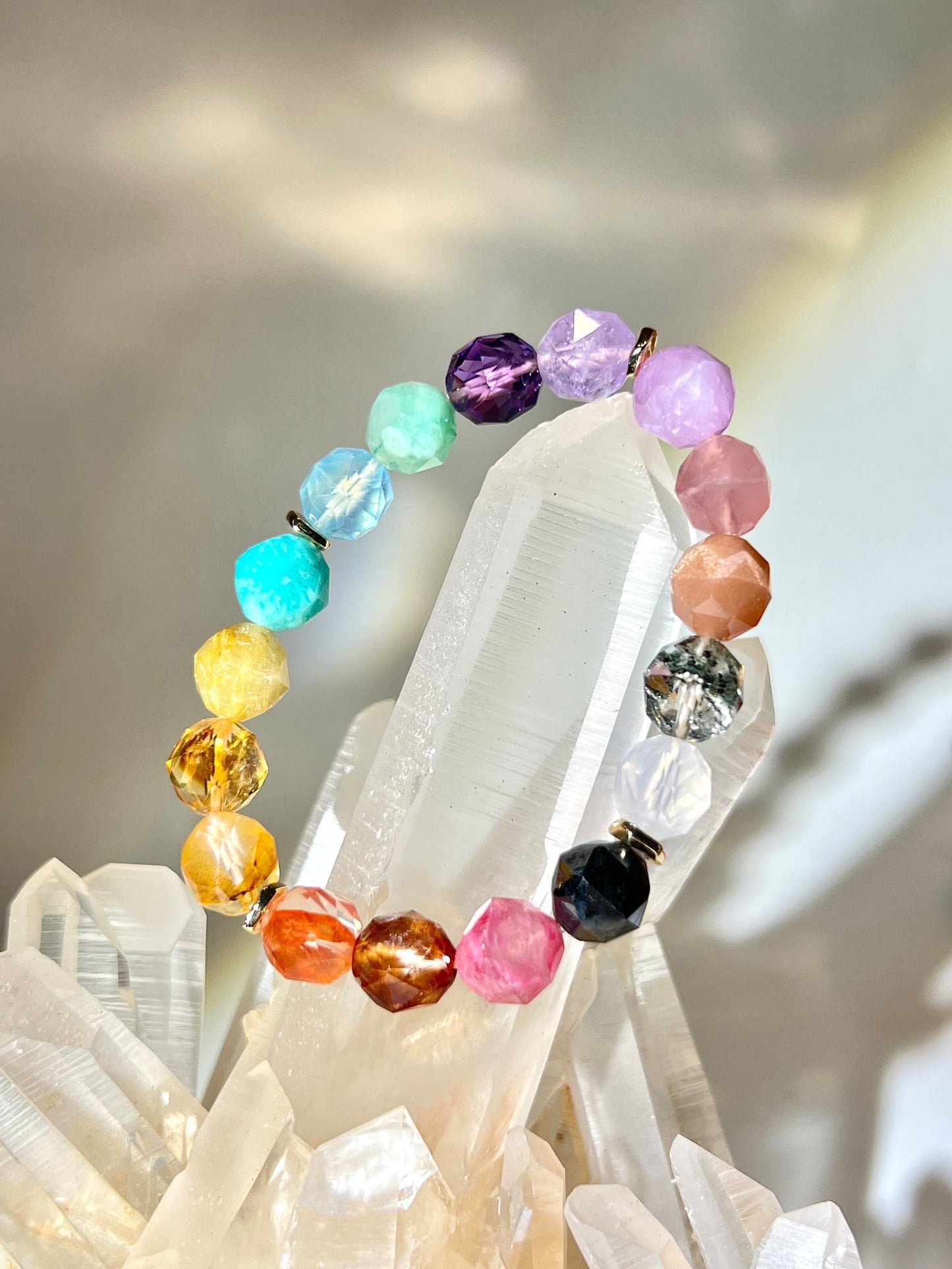 七輪水晶 七色水晶 7chakra crystal bracelet namucrystal 