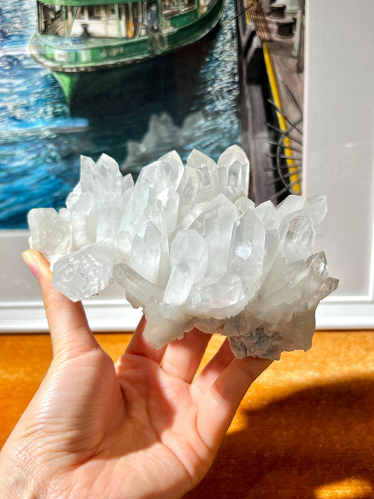 亮白清透白晶簇