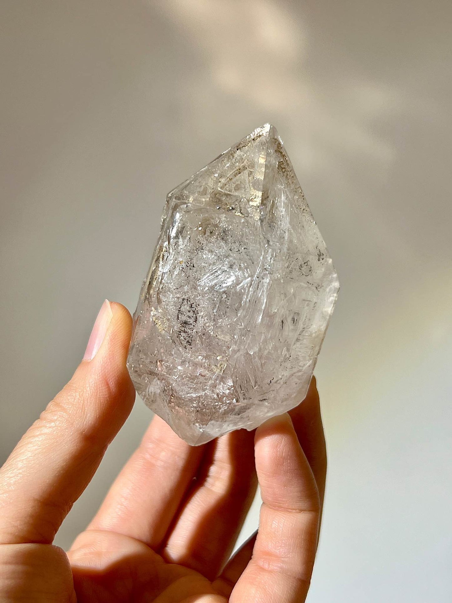 骸骨水晶 水膽水晶 骨幹水晶 skeletal quartz namucrystal 骸骨水晶淨化 白水晶骸骨 