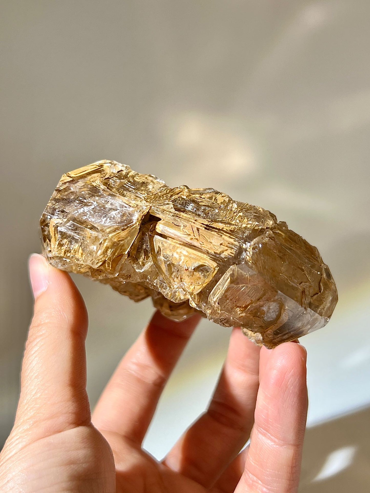 骸骨水晶 骸骨閃靈鑽 skeletal quartz 骸骨骨幹 黃泥水晶 namucrystal 淨化水晶 