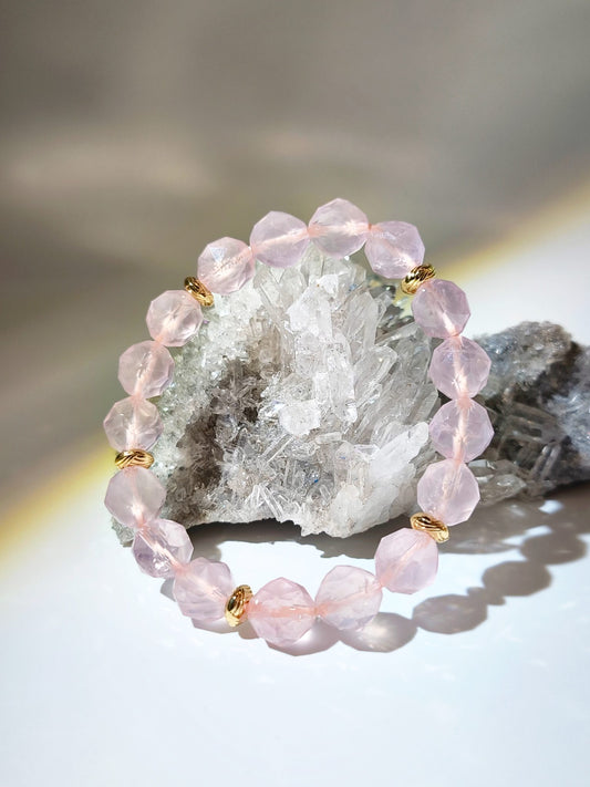 namu crystal 南無水晶 粉晶 星切粉晶 starcut Rose quartz bracelet 招桃花 增加人緣 純净能量 慕容粉晶