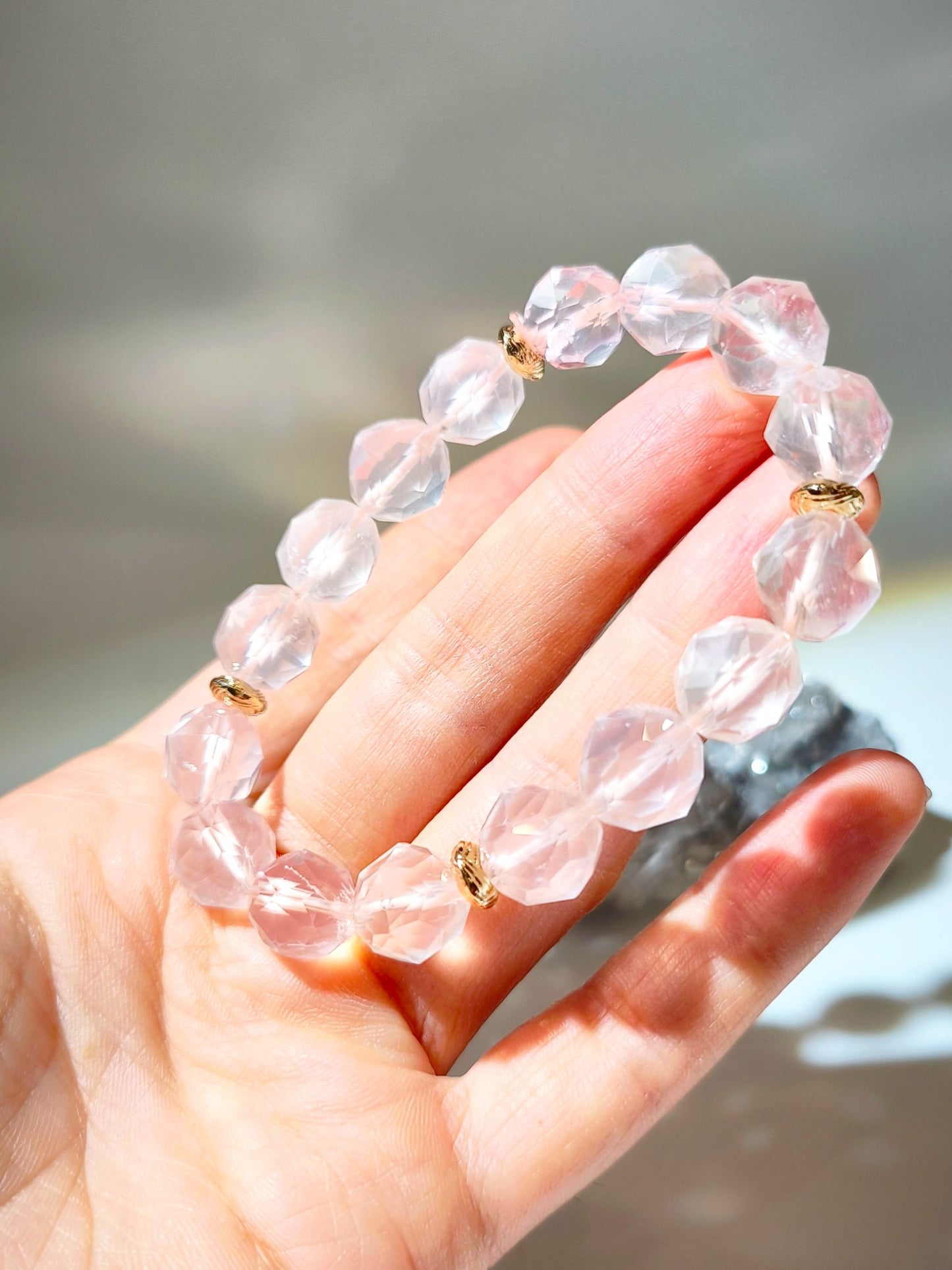 namu crystal 南無水晶 粉晶 星切粉晶 starcut Rose quartz bracelet 招桃花 增加人緣 
