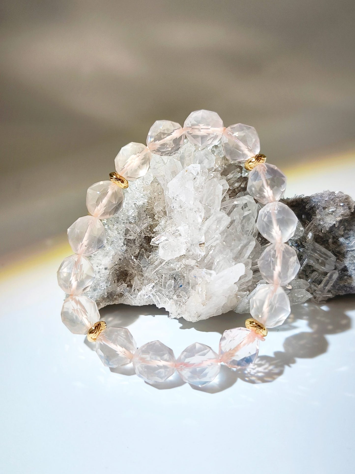 namu crystal 南無水晶 粉晶 星切粉晶 starcut Rose quartz bracelet 招桃花 增加人緣 純净能量