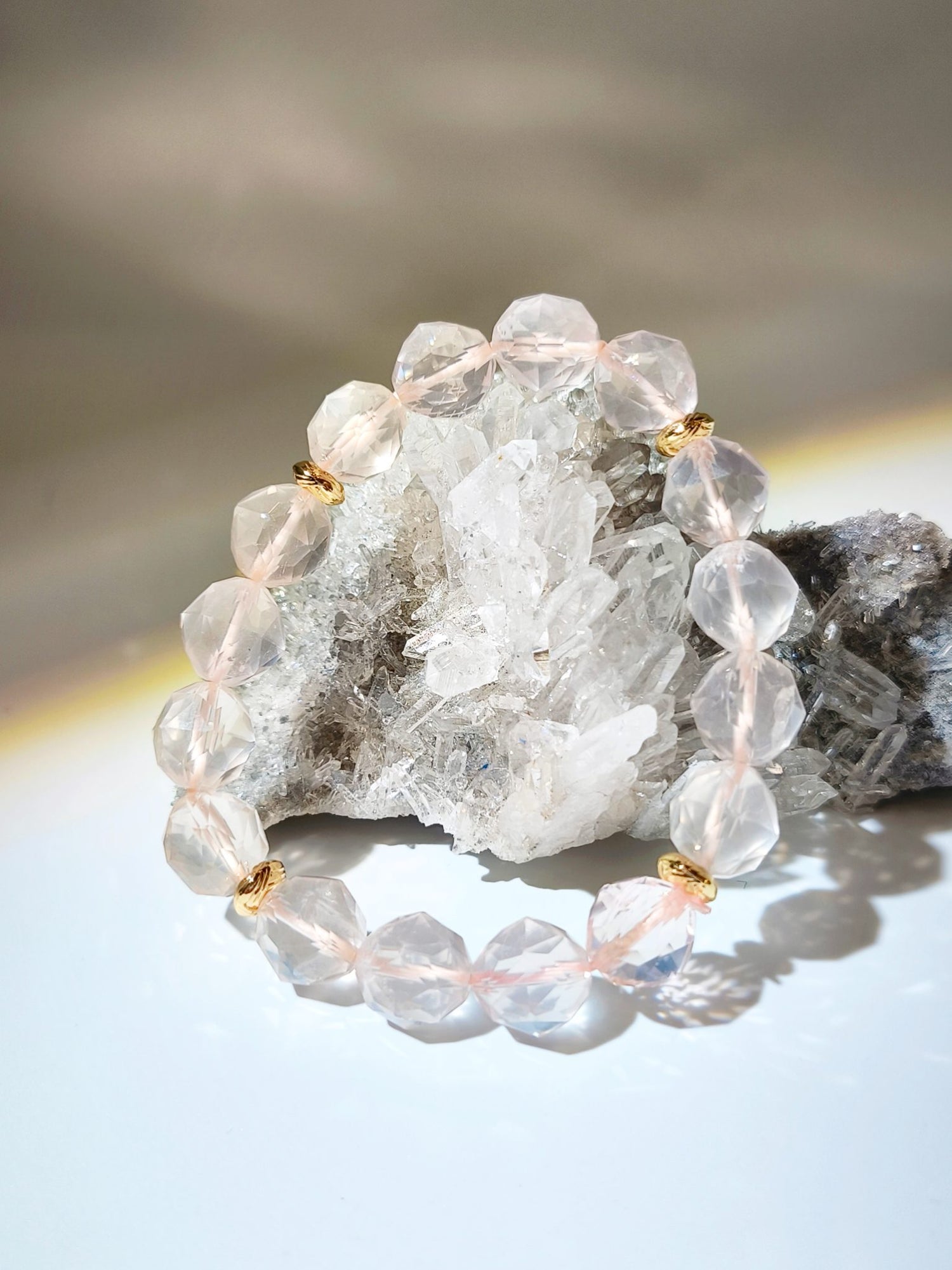 namu crystal 南無水晶 粉晶 星切粉晶 starcut Rose quartz bracelet 招桃花 增加人緣 純净能量
