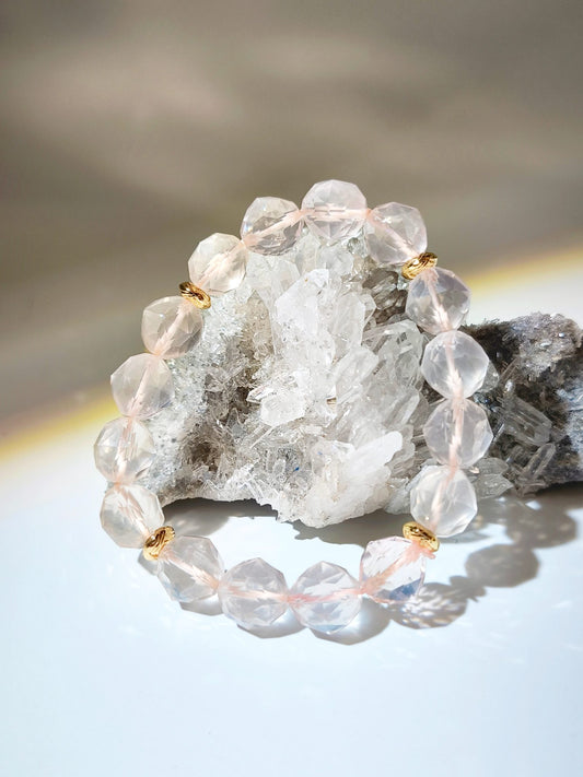 namu crystal 南無水晶 粉晶 星切粉晶 starcut Rose quartz bracelet 招桃花 增加人緣 純净能量
