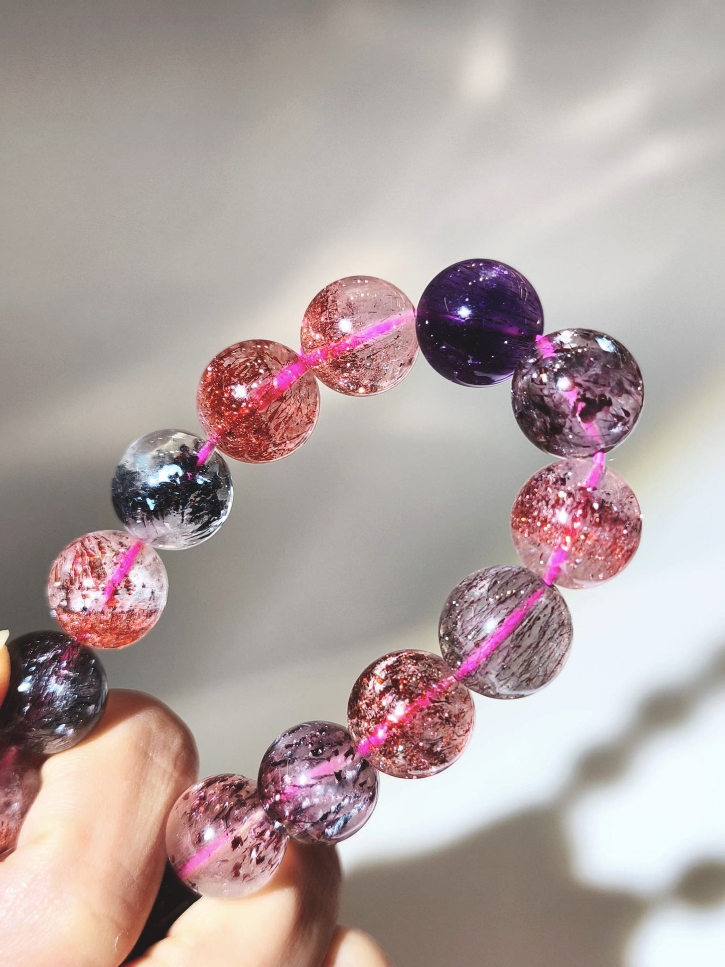 紫超七 超級七 超七 紅超七 金草莓 毒液超七 超七手鏈 超級七手鏈 香港超七 superseven 招財手鏈