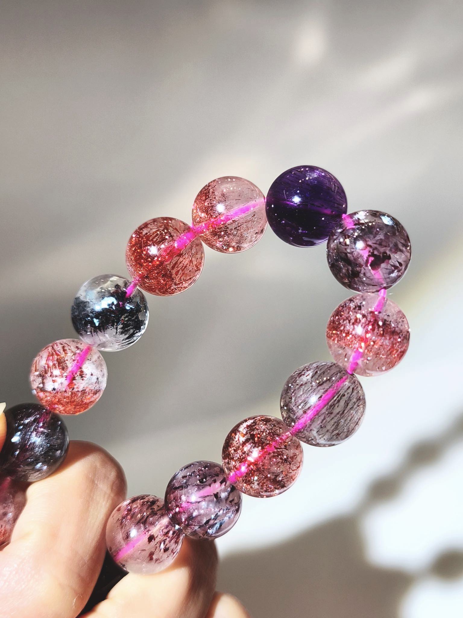 紫超七 超級七 超七 紅超七 金草莓 毒液超七 超七手鏈 超級七手鏈 香港超七 superseven 招財手鏈