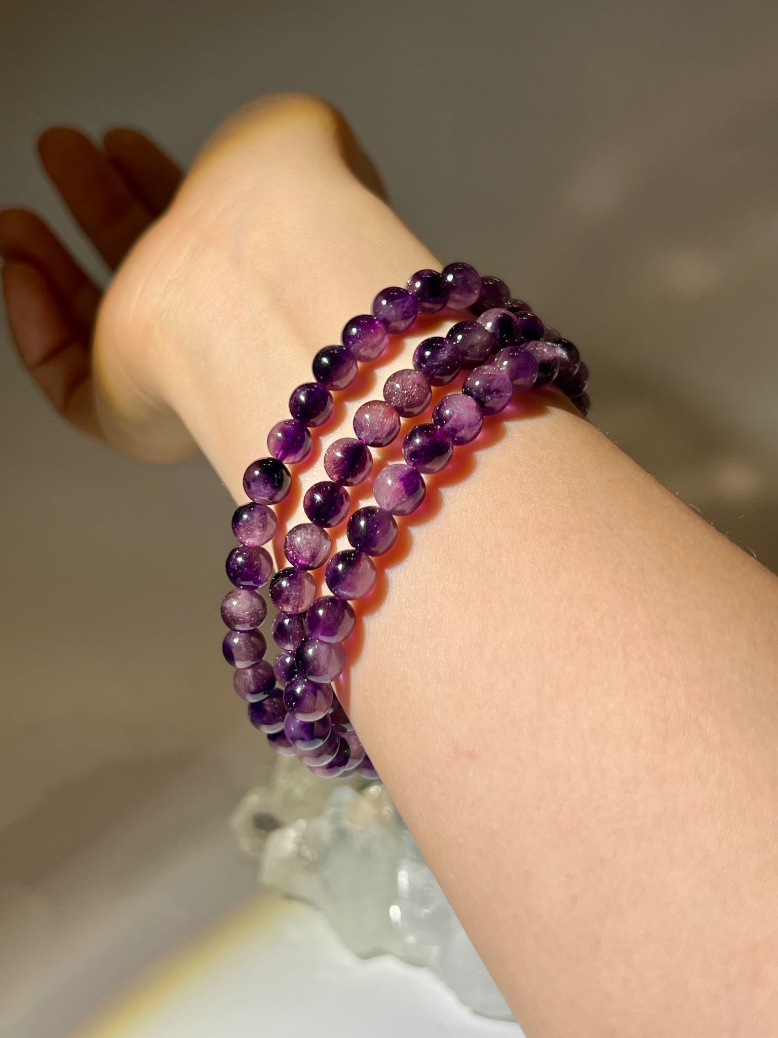 紫超七 超級七水晶 超七水晶 超七水晶手鏈 superseven bracelet 超七有什麼功效