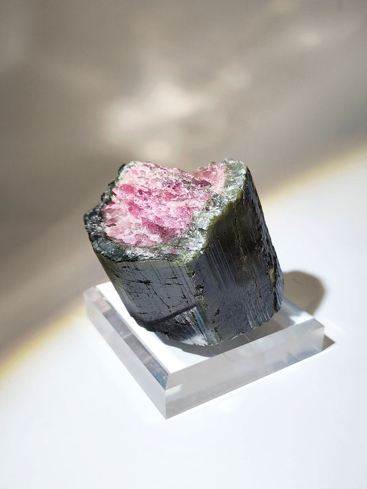 WatermelonTourmaline 西瓜碧璽原礦 南無水晶 西瓜碧璽功效