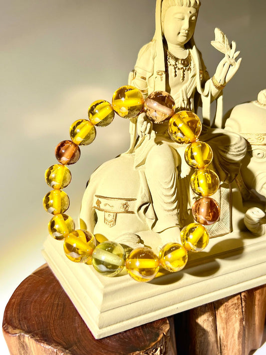 金色水龍珠 黃色水龍珠 財運流動、決心啟動與行動力提升 南無水晶