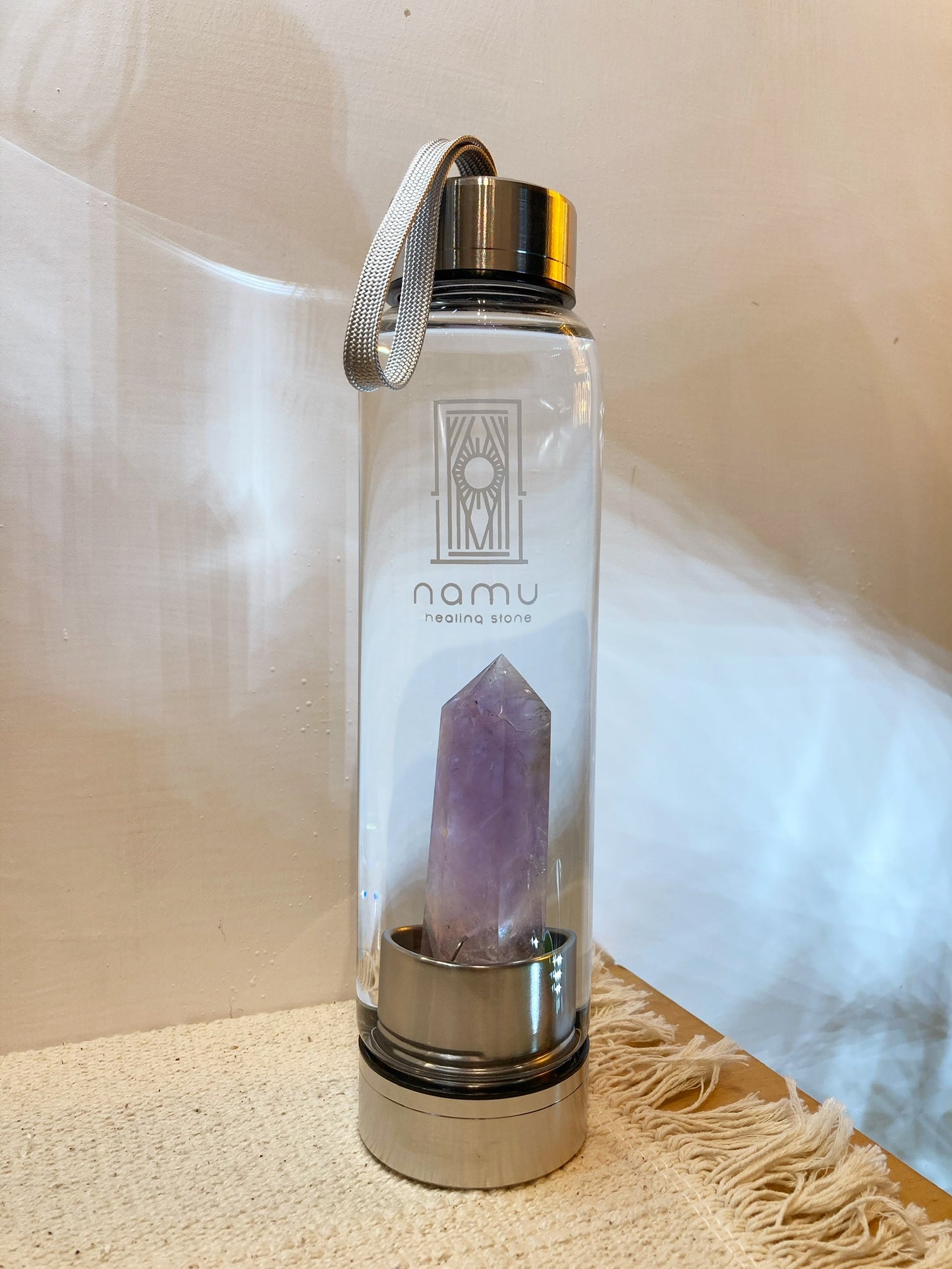 💜天然紫水晶柱能量水樽 -500ml