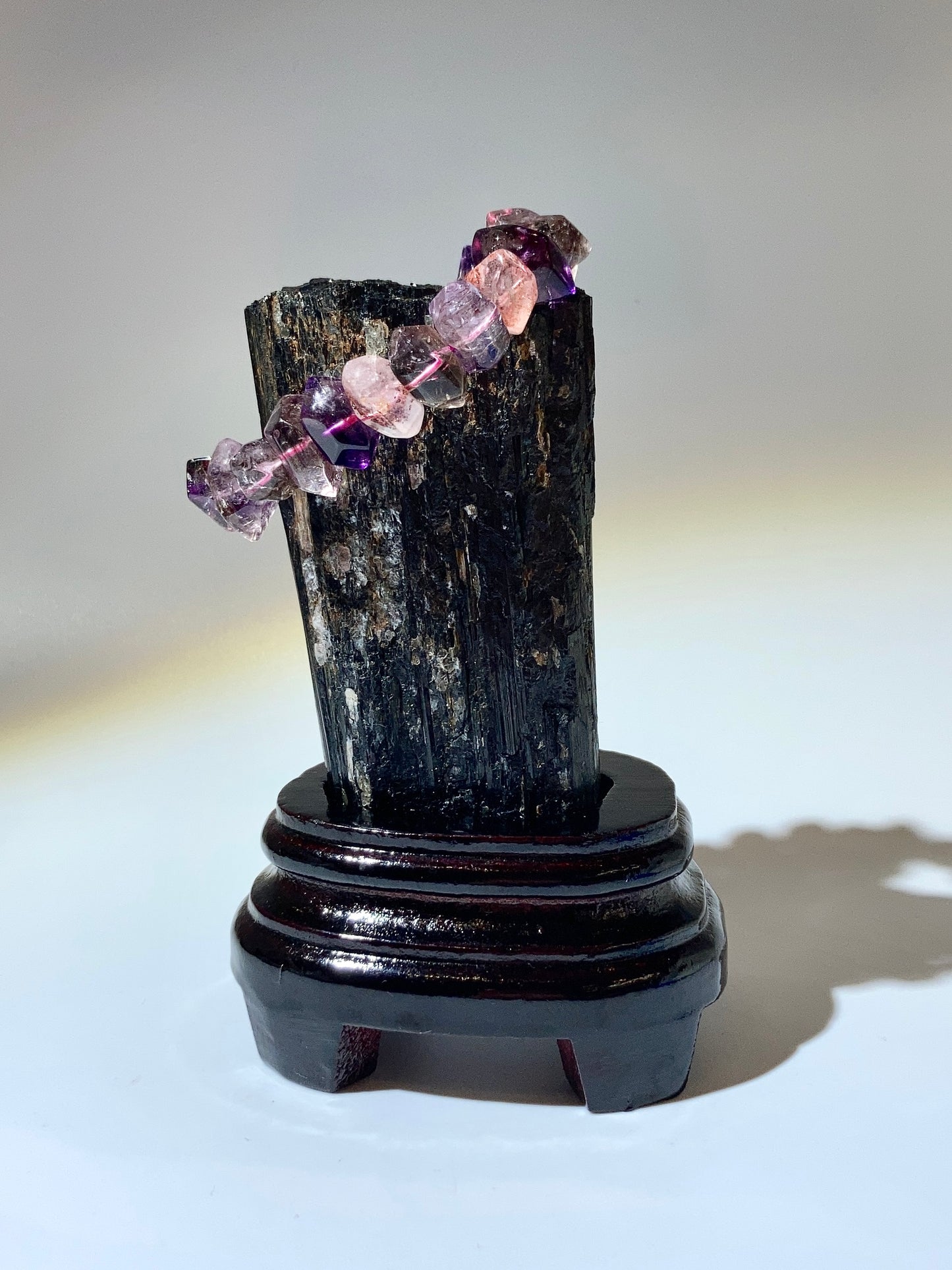 黑碧璽原石 - 𝑺𝒄𝒉𝒐𝒓𝒍  (附送底座)