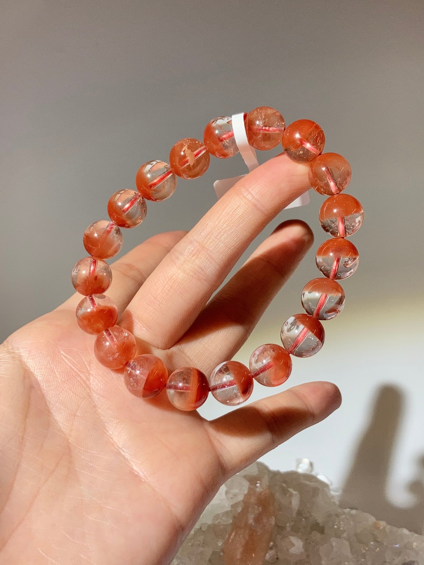 聚寶盆紅兔毛10mm