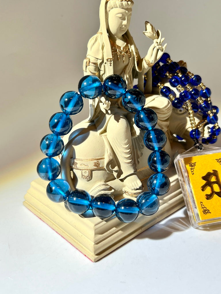 寶石藍色水龍珠 (12mm)